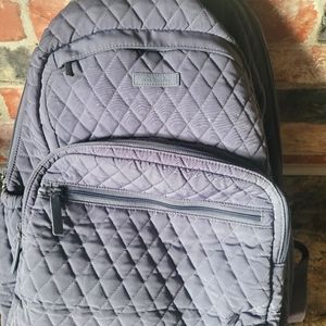 Vera Bradley Essential Large Backpack gray